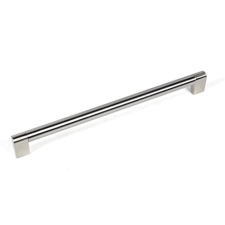 13.375 In. Stainless Steel With Brushed Nickel Kitchen Cabinet Handle